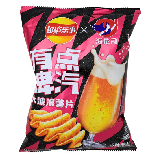 Lays White Peach Beer Crinkle Chips | Chips | Snacks