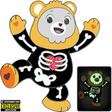 Halloween Skeleton Tenderheart Bear (Glow in the Dark) | Entertainment Earth | Enamel Pin