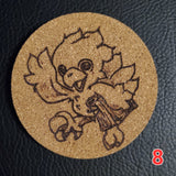 Cork Coaster | Pyrography | Handcrafted