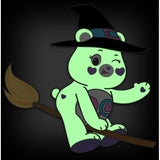 Halloween Witch Share Bear (Glow in the Dark) | Entertainment Earth | Enamel Pin