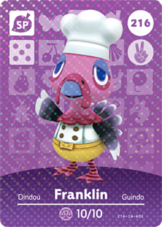 Franklin | Animal Crossing | Amiibo Card