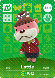 Lottie | Animal Crossing | Amiibo Card
