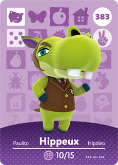 Hippeaux | Animal Crossing | Amiibo Card