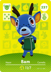 Bam | Animal Crossing | Amiibo Card-Amiibo-Nintendo-Fox & Dragon Hobbies